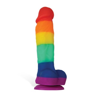 nsnovelties 5" Realistic Rainbow Platinum Silicone Dildo