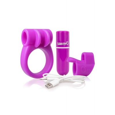 Screaming O Charged CombO Couple's Sex Toy Kit (3 Pce)
