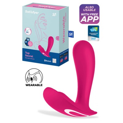 Satisfyer 4.3" Top Secret Wearable G Spot Vibrator