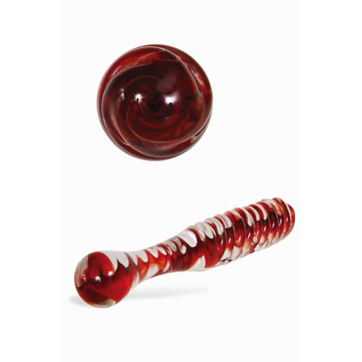 Adam and Eve Sweetheart Swirl 8.7" Glass Dildo