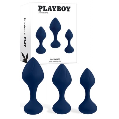 Playboy Tail Trainer 3 Piece Butt Plug Set | Anal Training Kit