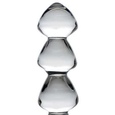 Master Series 5 Bead 11" Glass Dildo