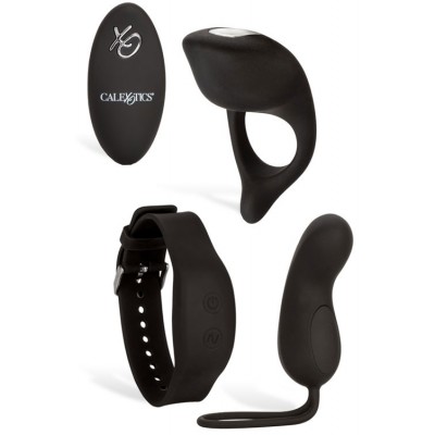 California Exotic Vibrating Egg &amp; Couples Ring Foreplay Set with Remote Controls