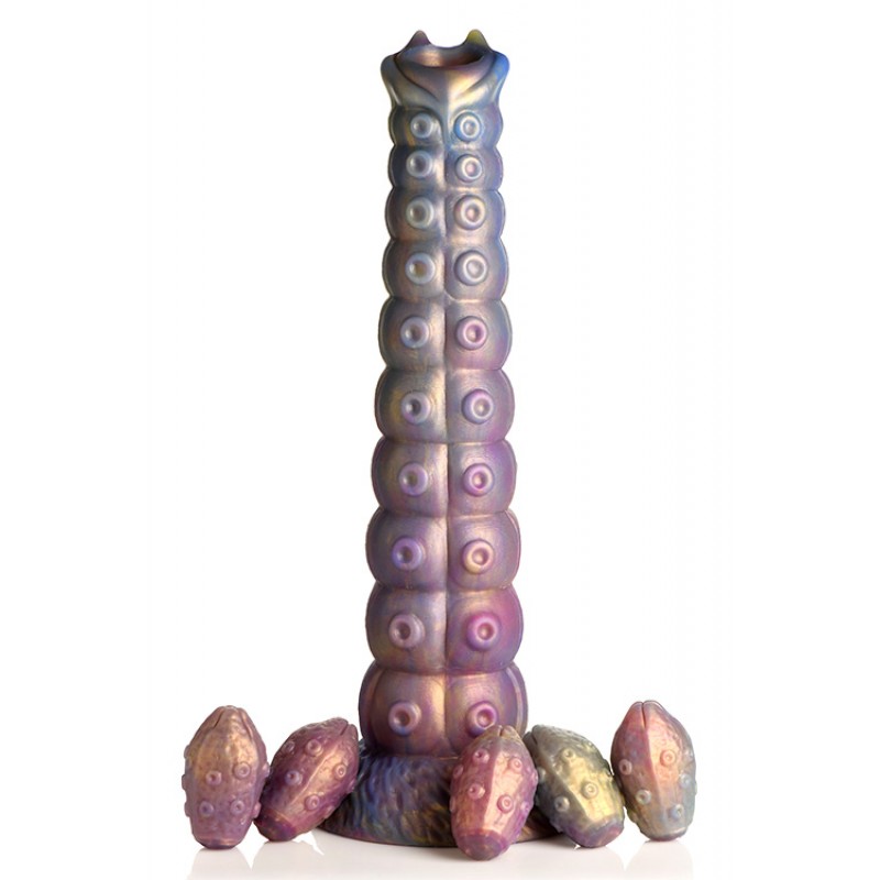 Creature Cocks Deep Invader 9" Silicone Tentacle Ovipositor Dildo with Eggs Creature Cocks Deep Invader 9" Silicone Tentacle Ovipositor Dildo with Eggs