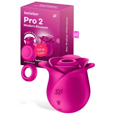Satisfyer Pro 2 Modern Blossom 3" Rose Clitoral Stimulator with Air Pulse Technology