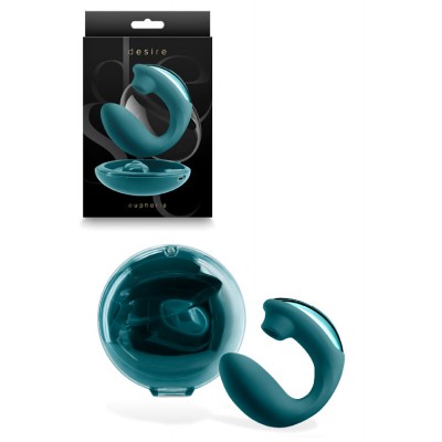 nsnovelties Euphoria by Desire 5.7"  Air Pulse Couples Vibrator with Storage Dock