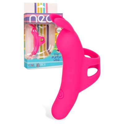 California Exotic Neon Vibes The Flirty Vibe 4" Finger Vibrator