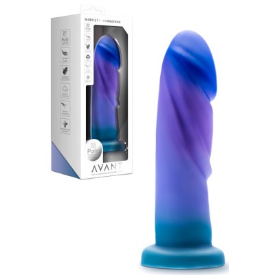 Blush Midnight Rendezvous 7.5" Hand Sculpted Silicone Dildo with Suction Cup Base